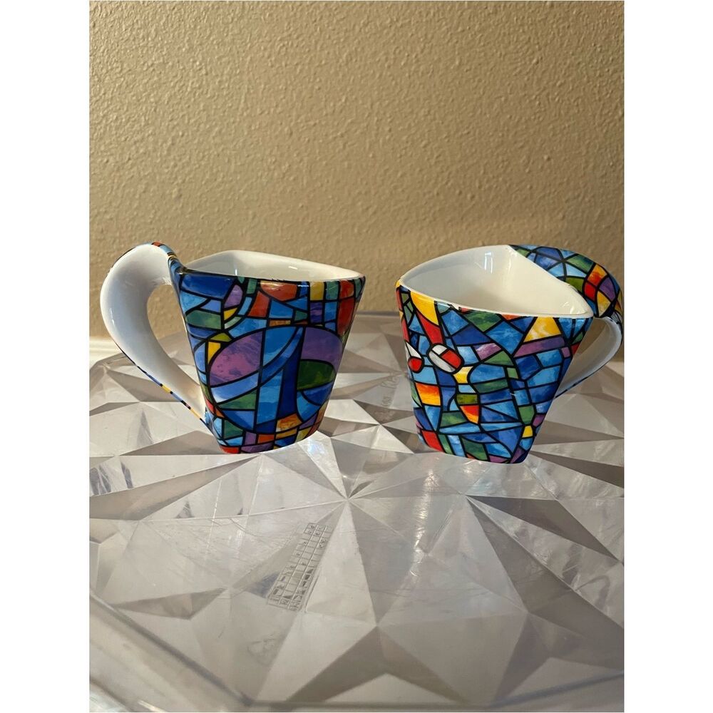 Barcelona Gaudi Mosaic Cappuccino Cups set of 2